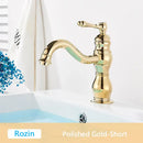 GobekUsa Antique Brass Basin Faucet Single Handle Bathroom Mixer Tap