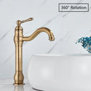 GobekUsa Antique Brass Basin Faucet Single Handle Bathroom Mixer Tap