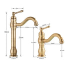 GobekUsa Antique Brass Basin Faucet Single Handle Bathroom Mixer Tap