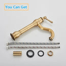 GobekUsa Antique Brass Basin Faucet Single Handle Bathroom Mixer Tap