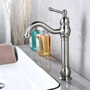GobekUsa Antique Brass Basin Faucet Single Hole Vessel Sink Mixer Tap - 4 Colors