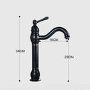 GobekUsa Antique Brass Basin Faucet Single Hole Vessel Sink Mixer Tap - 4 Colors