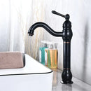 GobekUsa Antique Brass Basin Faucet Single Hole Vessel Sink Mixer Tap - 4 Colors