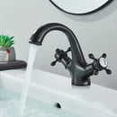 GobekUsa Antique Brass Basin Faucet: Solid Brass Single Hole Deck Mounted Mixer Tap