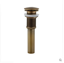Antique bronze and white ceramic basin sink drain bathroom hardware by Decorbites