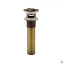 Antique bronze and white ceramic basin sink drain bathroom hardware by Decorbites