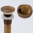 Antique bronze and white ceramic basin sink drain bathroom hardware by Decorbites