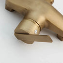 GobekUsa Antique Brass Basin Sink Mixer Tap Wall Mounted Kitchen Faucet