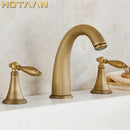 GobekUsa Antique Brass Bath Mixer Set with Hand Shower