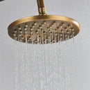 GobekUsa Antique Brass Bath Rainfall Shower Head - 8 inch Solid Brass Handheld Shower