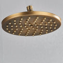 GobekUsa Antique Brass Bath Rainfall Shower Head - 8 inch Solid Brass Handheld Shower