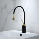 GobekUsa Antique Brass Bathroom Basin Faucet Hot Cold Black Sink Mixer Kitchen Water Crane