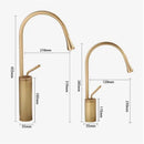 GobekUsa Antique Brass Bathroom Basin Faucet Hot Cold Black Sink Mixer Kitchen Water Crane