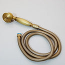 GobekUsa Antique Brass Bathroom Shower Set with Hand Shower, Mixer Taps, Double Handles