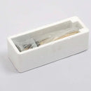Antique brass bathroom sink drain wood & white ceramic stopper by Decorbites