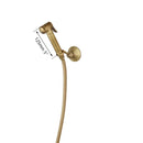 GobekUsa Antique Brass Bidet Faucet Wall Mount with Hand Shower - Bathroom Accessory
