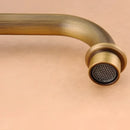 GobekUsa Antique Brass Double Cross Handle Basin Faucet - 360 Degree Swivel Spout