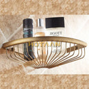 GobekUsa Antique Brass Double Layer Bathroom Shower Shelf