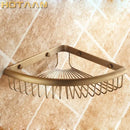 GobekUsa Antique Brass Double Layer Bathroom Shower Shelf