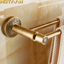 GobekUsa Antique Brass Double Towel Bar/Towel Holder - Solid Aluminium - Bathroom Accessory