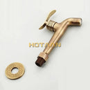 GobekUsa Antique Brass Finish Wall Mount Bibcock Faucet for Bathroom and Washing Machine