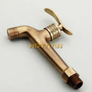 GobekUsa Antique Brass Finish Wall Mount Bibcock Faucet for Bathroom and Washing Machine