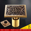Antique brass fish style shower drain bathroom floor drainer by Decorbites
