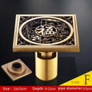 Antique brass fish style shower drain bathroom floor drainer by Decorbites