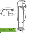 GobekUsa Antique Brass Freestanding Bathtub Filler with Hand Shower