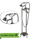 GobekUsa Antique Brass Freestanding Bathtub Filler with Hand Shower