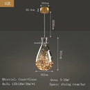 GobekUsa Antique Brass Glass Chandelier for Dining Room and Bar