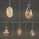 GobekUsa Antique Brass Glass Chandelier for Dining Room and Bar