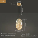 GobekUsa Antique Brass Glass Chandelier for Dining Room and Bar