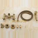 GobekUsa Antique Brass Hand Held Shower Head Kit for Bath Wall Mount
