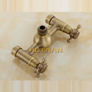 GobekUsa Antique Brass Hand Held Shower Head Kit for Bath Wall Mount