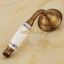 GobekUsa Antique Brass Hand-Held Shower Head Kit - Wall Mounted Shower Faucet