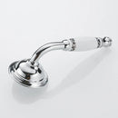 Antique brass and white ceramic hand held shower bathroom faucet by Decorbites