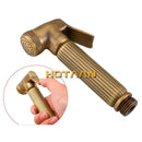 GobekUsa Antique Brass Handheld Bidet Sprayer Set - Self Cleaning Hand Sprayer for Bathroom