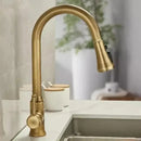 GobekUsa Antique Brass Kitchen Faucet 360° Rotation Sink Mixer Tap - Tuqiu Design