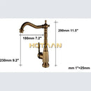 GobekUsa Antique Brass Kitchen Faucet 360° Swivel Basin Sink Mixer Tap YT-6025