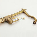 GobekUsa Antique Brass Kitchen Faucet 360° Swivel Basin Sink Mixer Tap YT-6025