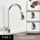 GobekUsa Antique Brass Kitchen Faucet Pull Out Single Handle Mixer Tap 360 Rotation