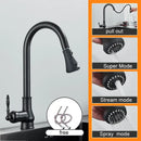 GobekUsa Antique Brass Kitchen Faucet Swivel Spout Pull Down Hot Cold Mixer