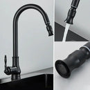 GobekUsa Antique Brass Kitchen Faucet with Pull Down Spout and Single Handle