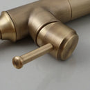 GobekUsa Antique Brass/Oil Rubbed Bronze Bathroom Faucet Deck Mount Single Handle Mixer Tap