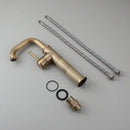 GobekUsa Antique Brass/Oil Rubbed Bronze Bathroom Faucet Deck Mount Single Handle Mixer Tap