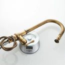 GobekUsa Antique Brass Pull Out Kitchen Faucet with Stream Sprayer Head
