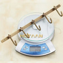Antique brass robe hook rack – bathroom wall mount with 5 hooks by Decorbites