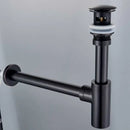 GobekUsa Antique Brass Round Siphon P-Trap Bathroom Vanity Basin Pop-Up Drain