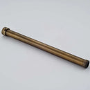 Industrial antique brass shower faucet extension tube bathroom accessory by Decorbites